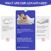 Armhole Wedge Pillow: Contoured Support for Side Sleepers